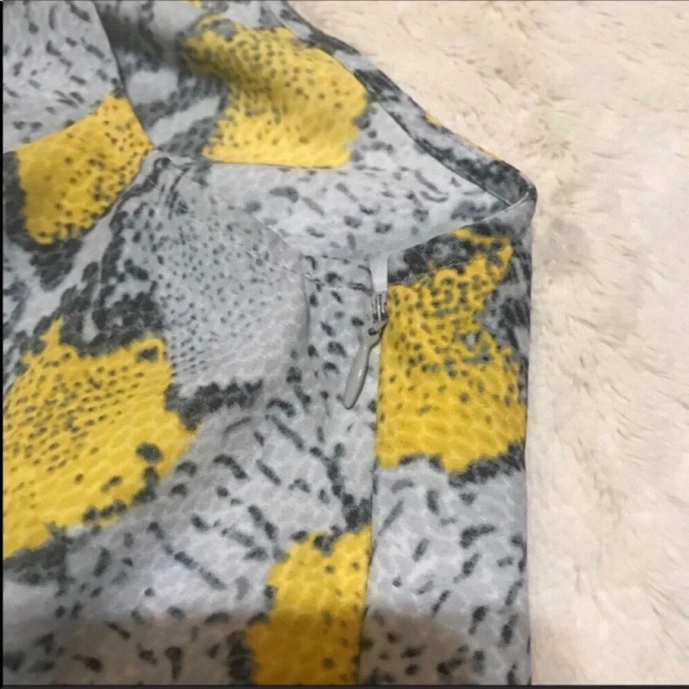 Snake Print Faux Wrap Dress - Picture 6 of 10